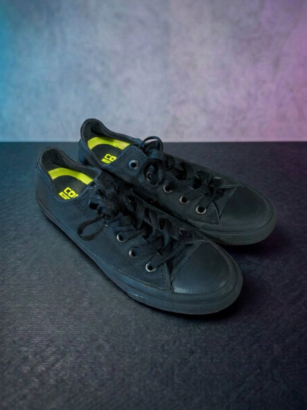 Converse Chuck Taylor All Star Mono Black Low Top Sneakers Women 6 - Picture 1 of 5